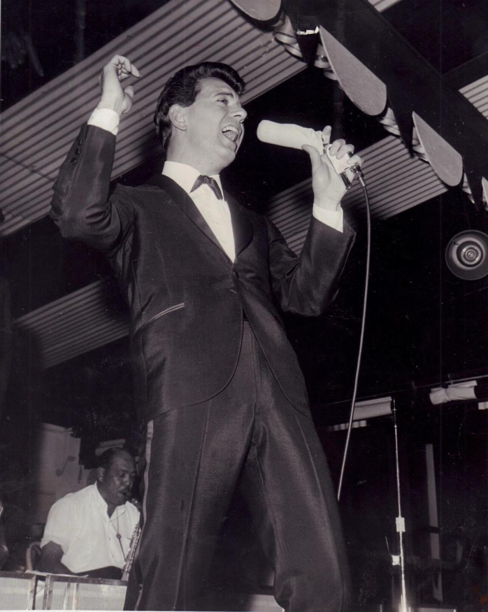 Dion DiMucci sings for the crowd at Freedomland in the Bronx, July 30, 1963. (Credit: Dick Morseman/Newsday RM via Getty Images)