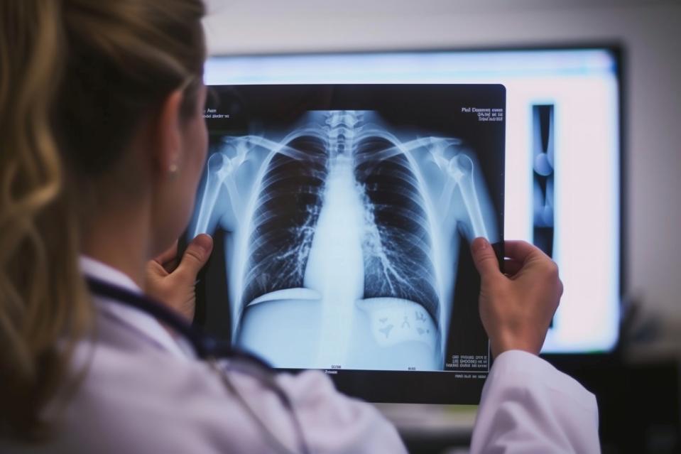 Scans revealed the Connecticut patient has fluid in her lungs. lashkhidzetim – stock.adobe.com