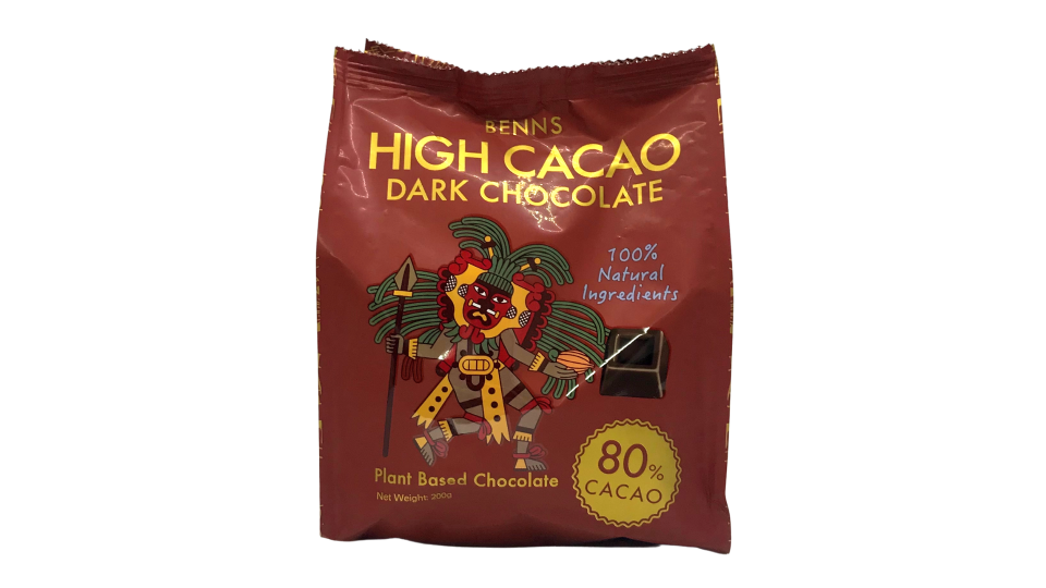 Benns High Cacao Dark Chocolate 80% 200g. (Photo: Lazada SG)