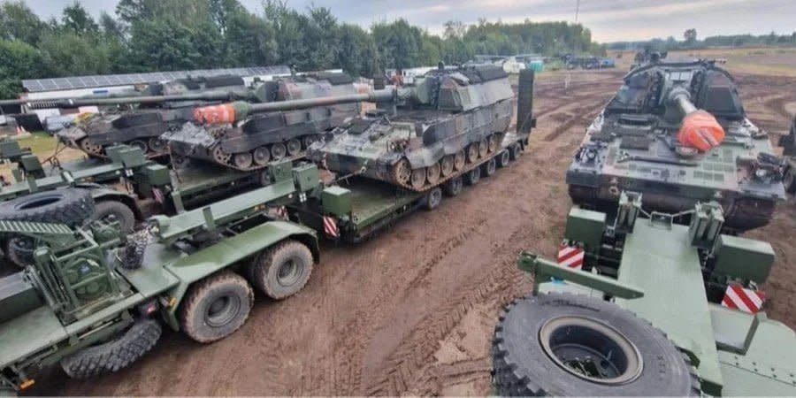 German PzH 2000 self-propelled artillery systems transferred to Ukrainian military