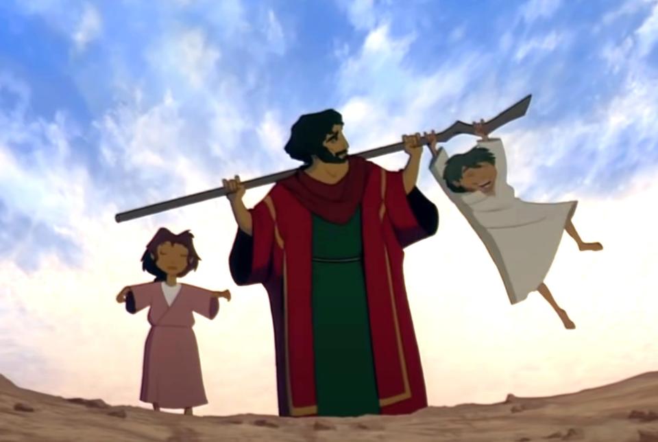 Screenshot from "The Prince of Egypt"