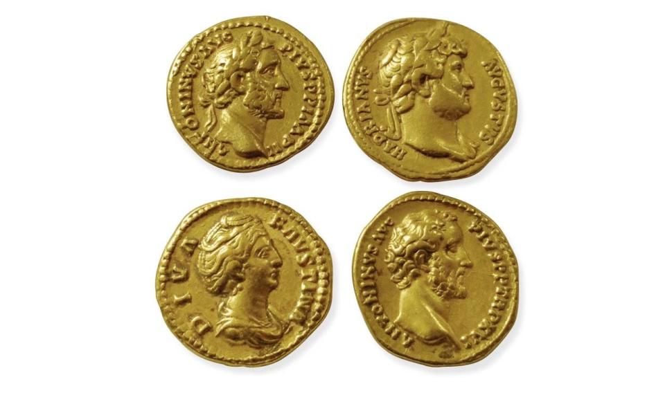 Circa-A.D. 117-161 Gold Coins