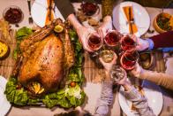 <p>The only thing more important than picking out your <a href="https://www.womansday.com/food-recipes/food-drinks/g16/make-ahead-thanksgiving-dishes-113479/" rel="nofollow noopener" target="_blank" data-ylk="slk:Thanksgiving side dishes;elm:context_link;itc:0;sec:content-canvas" class="link ">Thanksgiving side dishes</a> is selecting the perfect wine to complement your <a href="https://www.womansday.com/content/thanksgiving-recipes/" rel="nofollow noopener" target="_blank" data-ylk="slk:Turkey Day feast;elm:context_link;itc:0;sec:content-canvas" class="link ">Turkey Day feast</a>. Having the right bottle on your table can impress your guests even more than a fabulous <a href="https://www.womansday.com/food-recipes/food-drinks/news/g1944/thanksgiving-desserts/" rel="nofollow noopener" target="_blank" data-ylk="slk:Thanksgiving dessert;elm:context_link;itc:0;sec:content-canvas" class="link ">Thanksgiving dessert</a>, but how do you decide between a crisp white wine or a full-bodied red? According to wine journalist and <a href="https://www.winewithchas.com/" rel="nofollow noopener" target="_blank" data-ylk="slk:Wine With Chas;elm:context_link;itc:0;sec:content-canvas" class="link ">Wine With Chas</a> founder Chasity Cooper, different Thanksgiving wines complement different components of the meal, so if you're partial to red or white, then you're in luck. </p><p>Cooper says sparkling wines — such as Cava and Crémant — pair well with <a href="https://www.womansday.com/food-recipes/food-drinks/g1975/thanksgiving-appetizers/" rel="nofollow noopener" target="_blank" data-ylk="slk:appetizers;elm:context_link;itc:0;sec:content-canvas" class="link ">appetizers</a> and <a href="https://www.womansday.com/food-recipes/g37351422/thanksgiving-salads/" rel="nofollow noopener" target="_blank" data-ylk="slk:salads;elm:context_link;itc:0;sec:content-canvas" class="link ">salads</a>, thanks to "their high acidity, along with citrus and toast notes." After your starters, a white wine "with flavors of citrus" like Chenin Blanc, Borgogne, or Pinot Gris best complements your side dishes. With the star of the show, the <a href="https://www.womansday.com/food-recipes/food-drinks/g34/17384-turkey-recipes-99884/" rel="nofollow noopener" target="_blank" data-ylk="slk:turkey;elm:context_link;itc:0;sec:content-canvas" class="link ">turkey</a>, you'll want to go with a red like Beaujolais, Cabernet Franc, or Zinfandel, and to close out the night, nothing beats a glass of port. The best part: All of Cooper's recommended bottles are almost all under $25, so you can save your money for Black Friday shopping. Check out her selections ahead. <br></p>