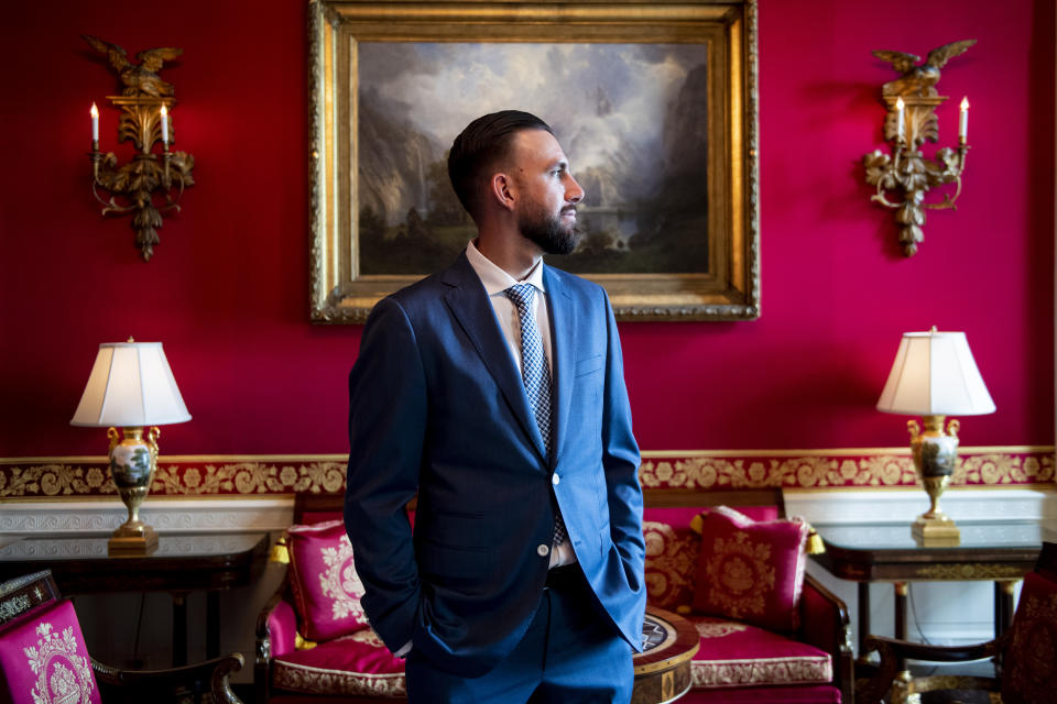 WASHINGTON, DC - MAY 9: Matt Barnes #32 of the Boston Red Sox takes a tour during a visit to the White House in recognition of the 2018 World Series championship on May 9, 2019 in Washington, DC. (Photo by Billie Weiss/Boston Red Sox/Getty Images)