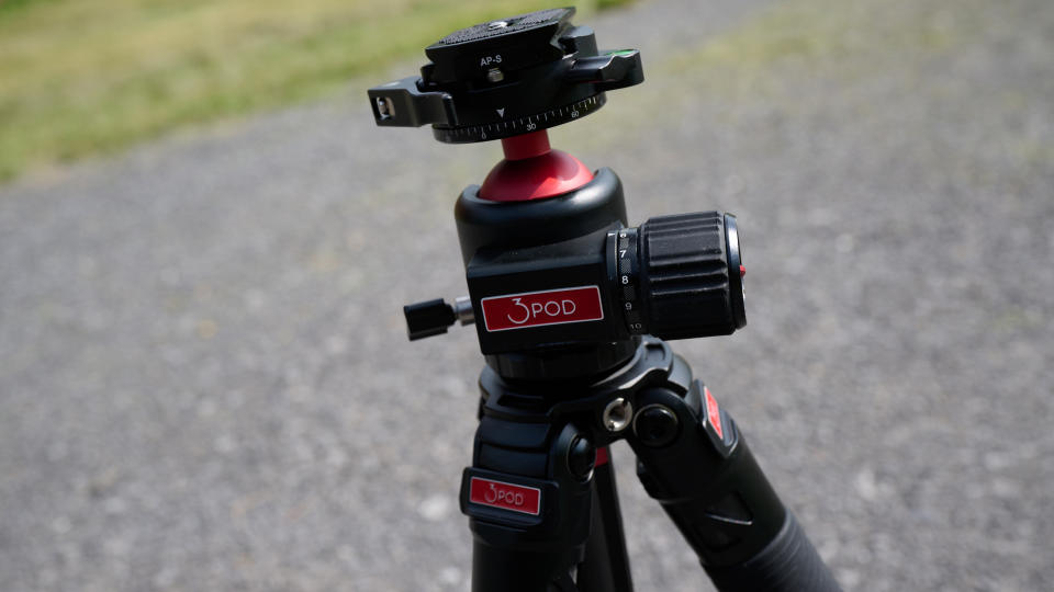 3Pod Everest T3 tripod outside on gravel path