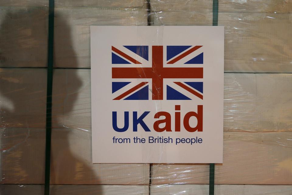 A UK aid label (PA Wire)