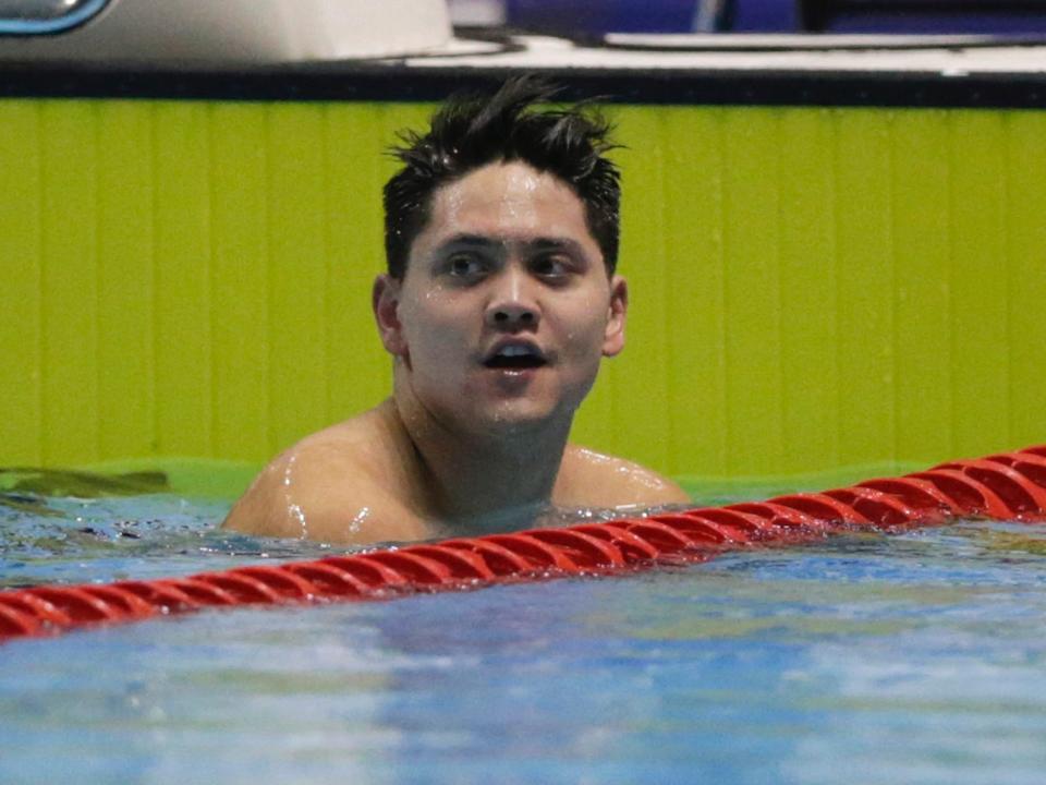 Joseph Schooling in the pool during the 30th Southeast Asian Games in 2019.