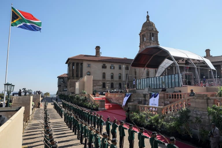 South Africa's new coalition government has just been unveiled, with the opposition receiving 12 of 32 ministries (PHILL MAGAKOE)