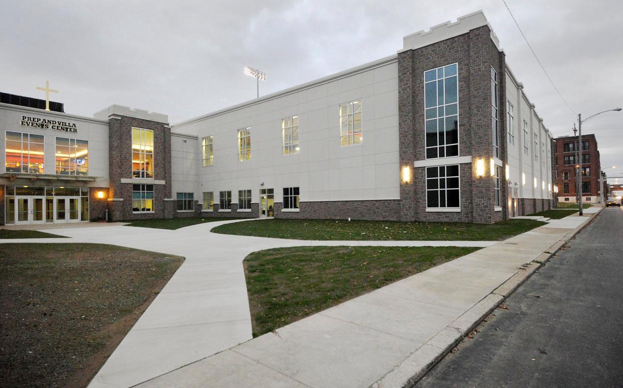 The new Joann Mullen Gymnasium at the Prep & Villa Events Center is shown in Erie on Oct. 29. GREG WOHLFORD/