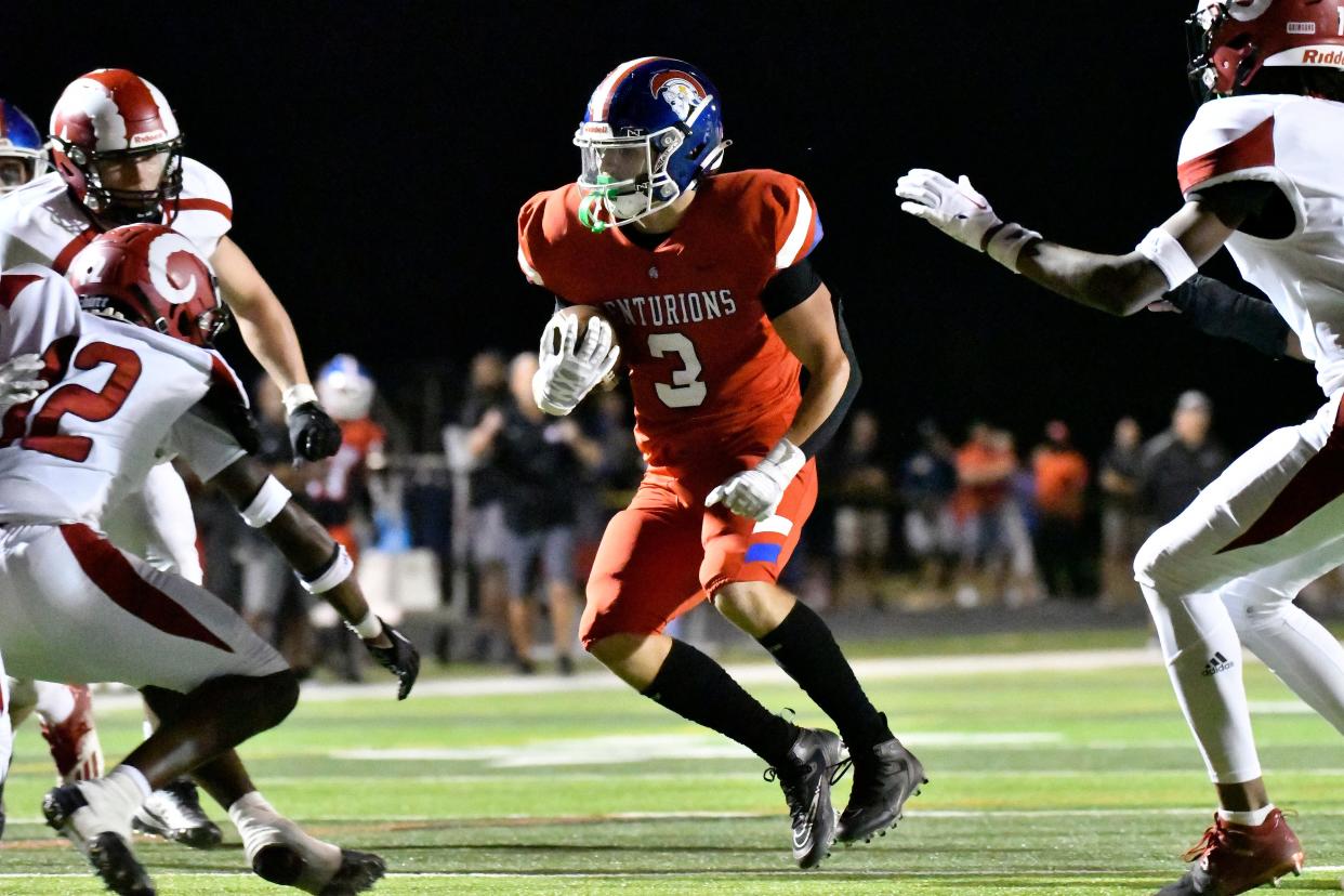 Christian Academy's Jeffrey Vazzana (3) is a dual-threat running back.