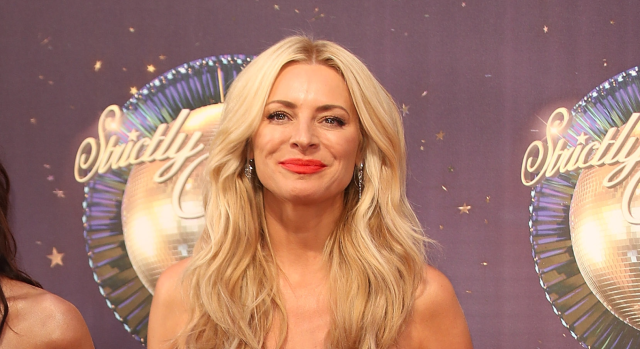 Tess Daly wears sequin shirt for Strictly show