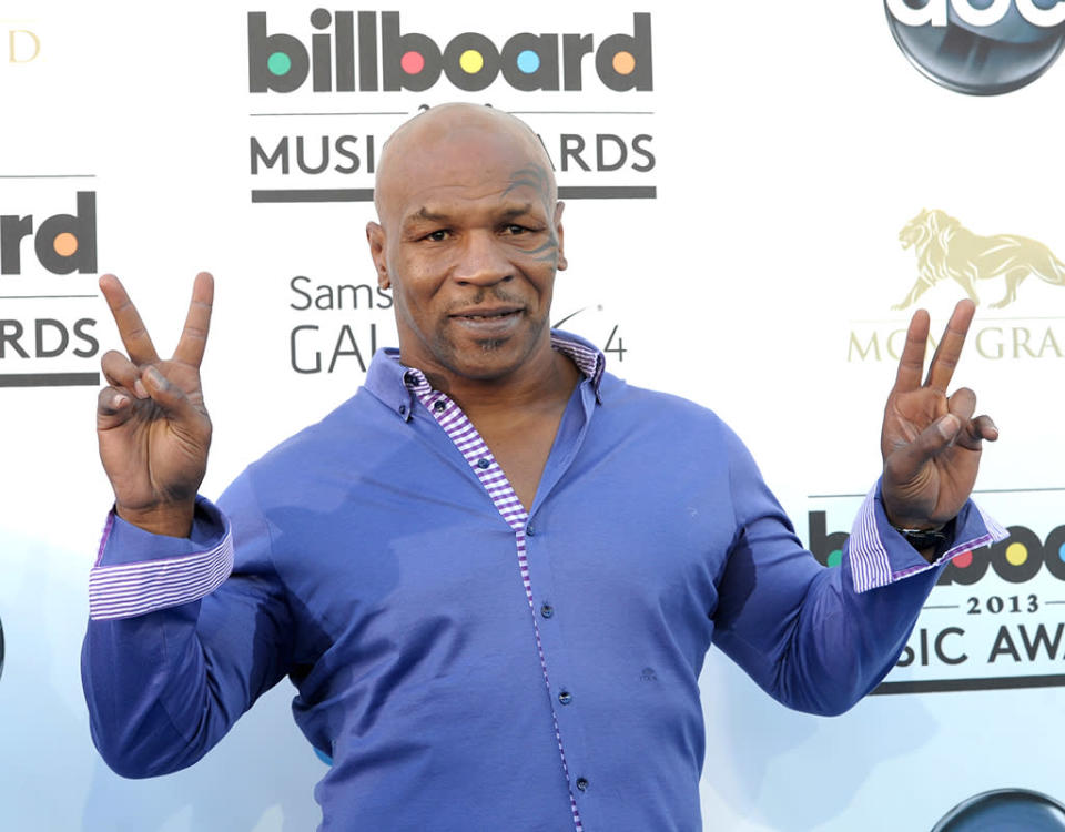 LAS VEGAS, NV - MAY 19: Mike Tyson arrives at the 2013 Billboard Music Awards at the MGM Grand Garden Arena on May 19, 2013 in Las Vegas, Nevada. (Photo by Denise Truscello/WireImage)