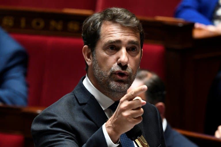 Christophe Castaner à l'Assemblée nationale lors des questions au gouvernement, le 16 juin 2020 à Paris - STEPHANE DE SAKUTIN © 2019 AFP