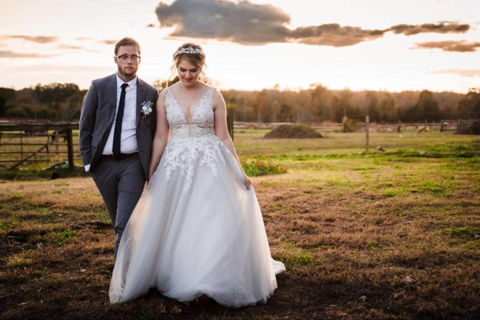 Hannah and Ethan Neville were married at The 1932 Barn.