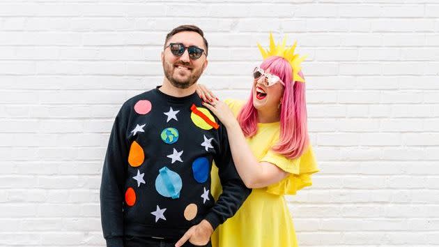 solar system couples halloween costume