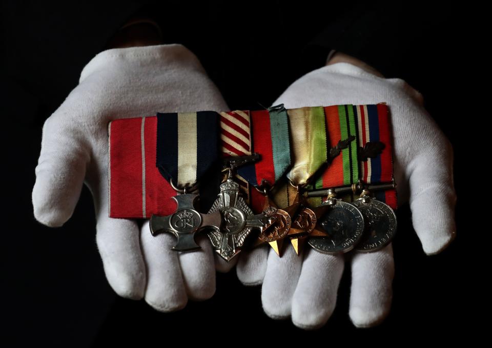 Military medals belonging to Eric 'Winkle' Brown.