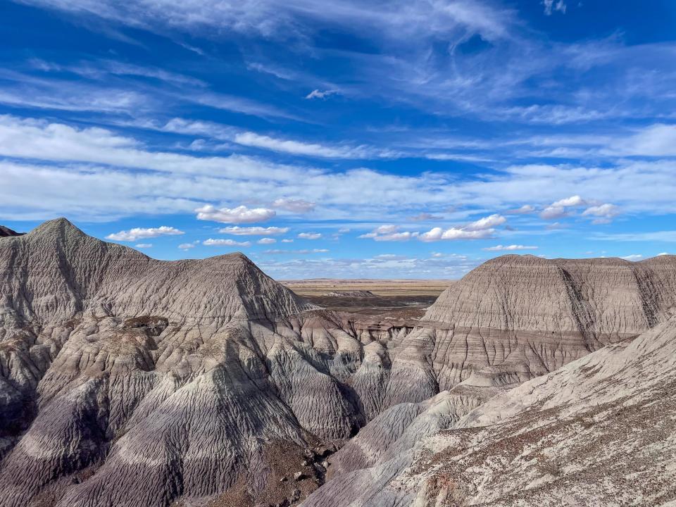 Badlands at the Petrified Forest National Park.