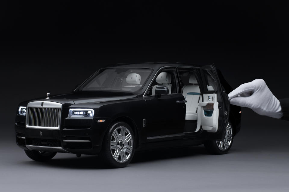 Bis ins kleinste Detail nachgebaut: Der Rolls-Royce Cullinan SUV. (Bild: Rolls-Royce)