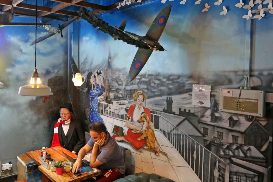 The interior of the Winston Churchill-themed cafe (Nigel Howard)