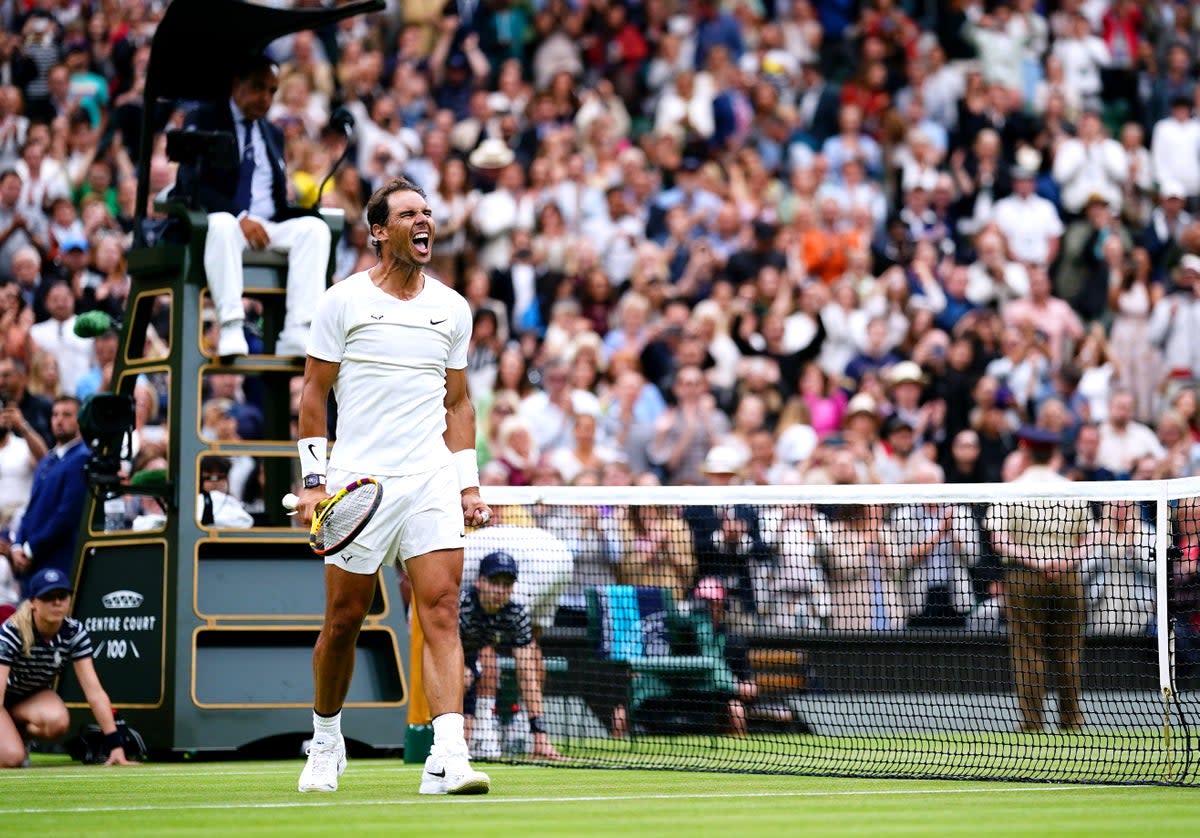 Rafael Nadal will be in third round action at Wimbledon on Saturday (Aaron Chown/PA) (PA Wire)
