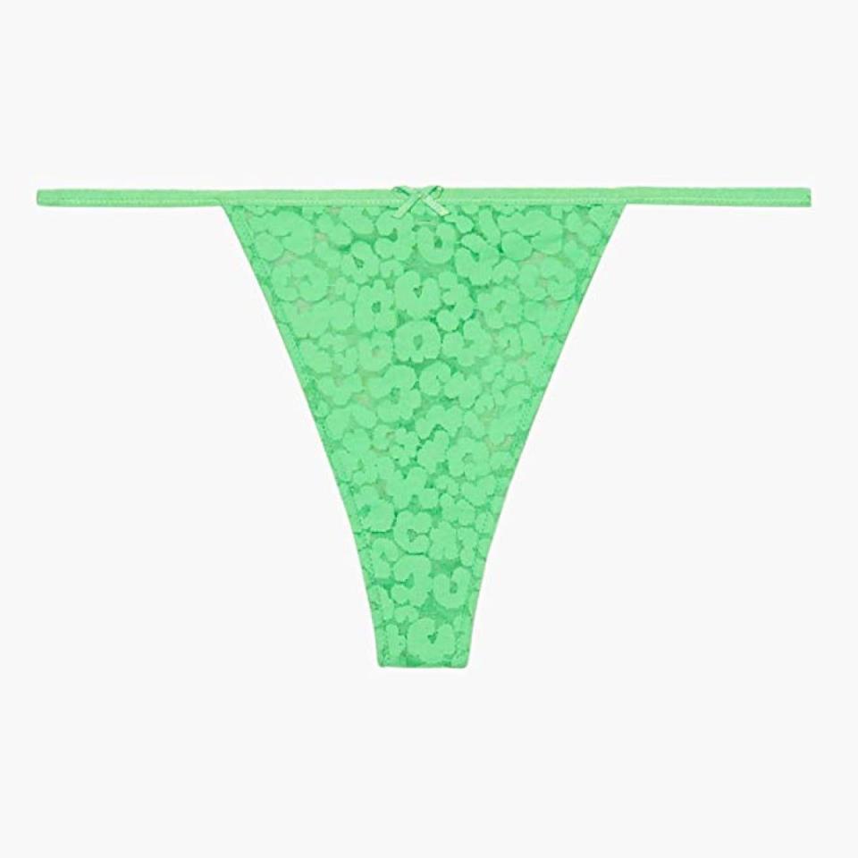 Savage X Fenty Women's Reg Leopard Lace Thong