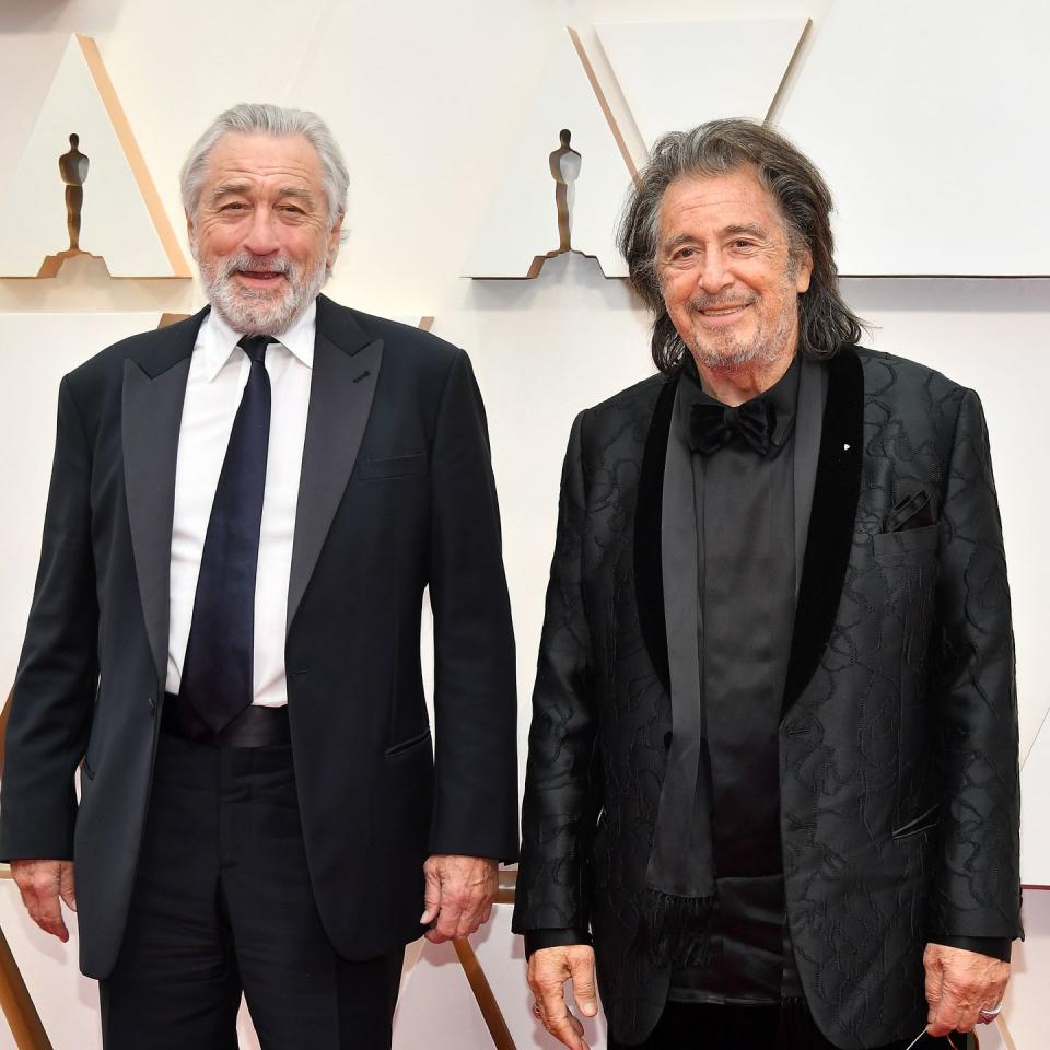 <p>De Niro, now in his late 70s, has been gray since the '90s. Now, with a full white beard as well, he's never looked so jolly. </p>