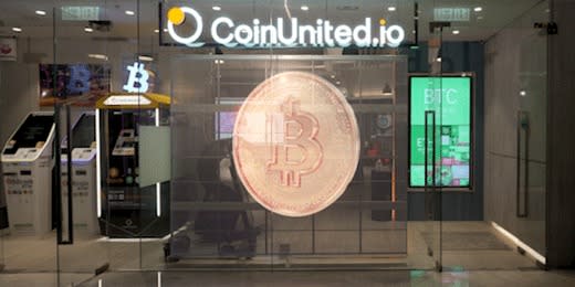 CoinUnited.io位於銅鑼灣的旗艦店，設有場外交易服務專櫃。