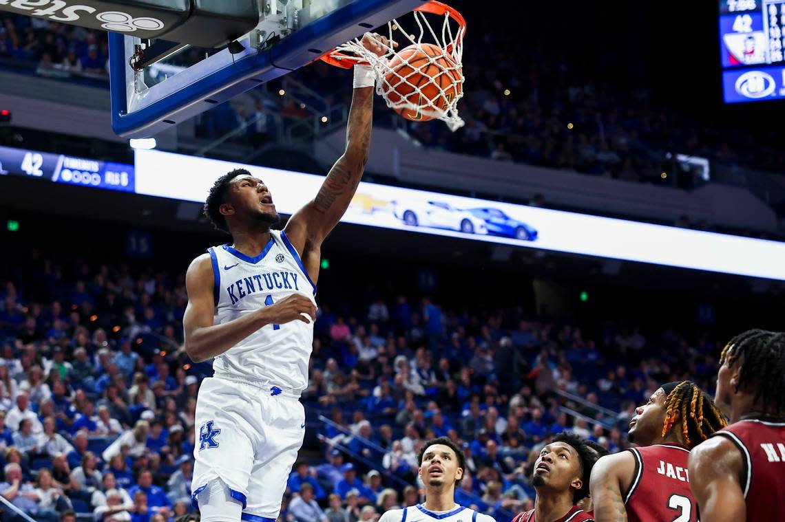 Justin Edwards is averaging 10.3 points per game for the Kentucky Wildcats this season.