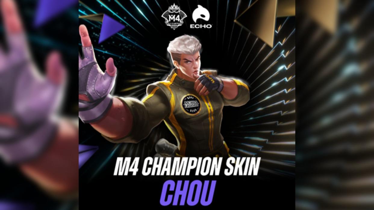 Reigning Mobile Legends world champions ECHO have chosen Chou to bear the commemorative championship skin for their victory at the M4 World Championship. (Photo: MOONTON Games)