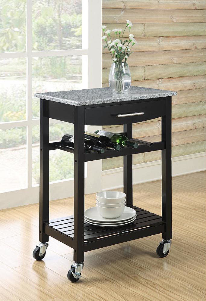 Granite Top Kitchen Cart, $69 at <a href="http://www.kmart.com/dorel-home-furnishings-granite-top-kitchen-cart/p-021V007953251000P?prdNo=23&amp;blockNo=23&amp;blockType=G23" target="_blank">Kmart</a>