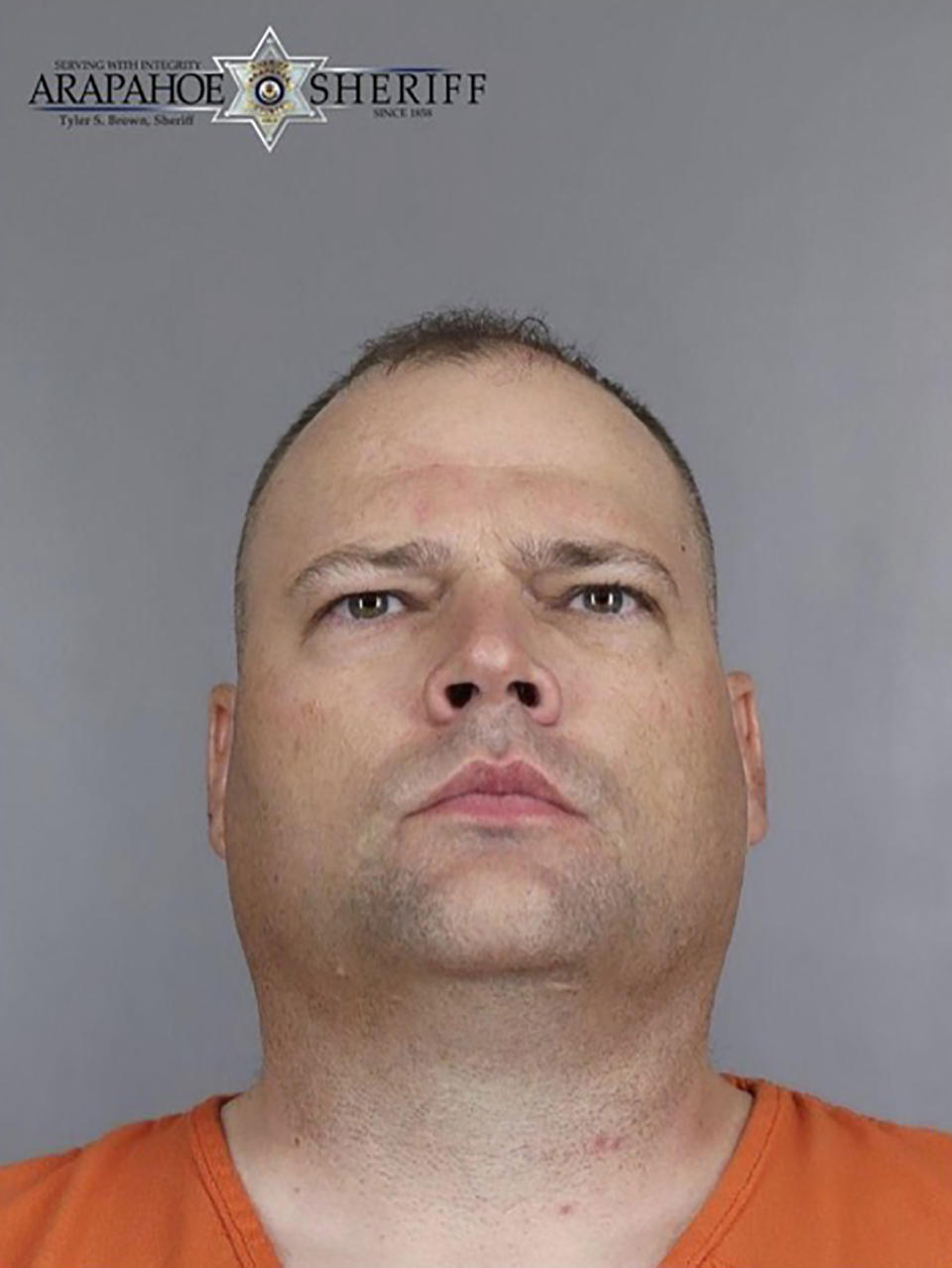 FILE - This undated photo provided by the Aurora Police Department shows Colorado police Officer John Haubert, who was arrested after he allegedly beat a man with his pistol, choked him and threatened to kill him while attempting an arrest, Friday, July 23, 2021. Haubert is on trial over the violent arrest and opening statements are expected Tuesday, April 2, 2024. (Courtesy of Aurora Police Department via AP, File)