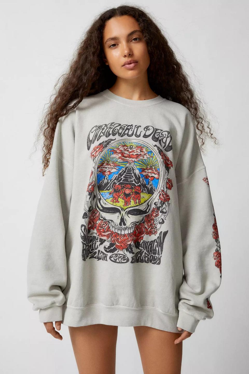 Grateful Dead Skull Pullover Sweatshirt