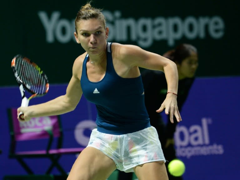 Romania's Simona Halep was a finalist at the WTA Finals two years ago and looked in top form on her return to Singapore on October 23, 2016