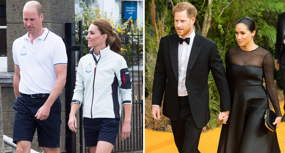 The Duke and Duchess of Cambridge and the Duke and Duchess of Sussex have formally split their charity. [Photo: Getty]