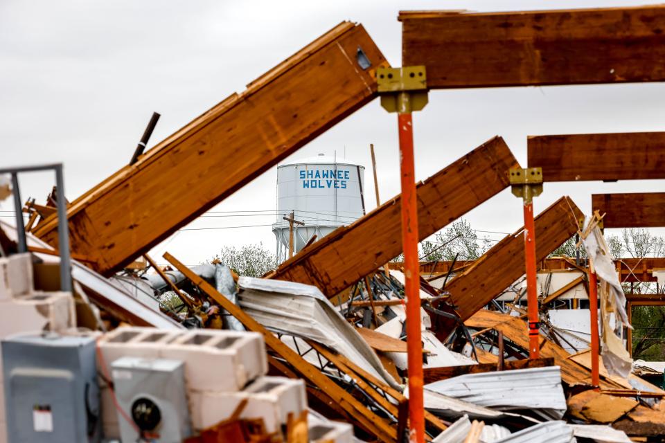 An April 19 storm heavily damaged some areas of Shawnee.