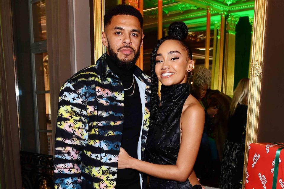 <p>Jeff Spicer/Getty Images for Warner Bros</p> Andre Gray and Leigh-Anne Pinnock in London in November 2021