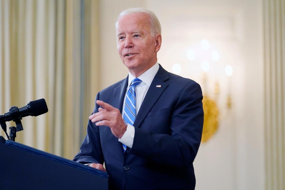President Joe Biden speaks about his infrastructure agenda on July 19, 2021.
