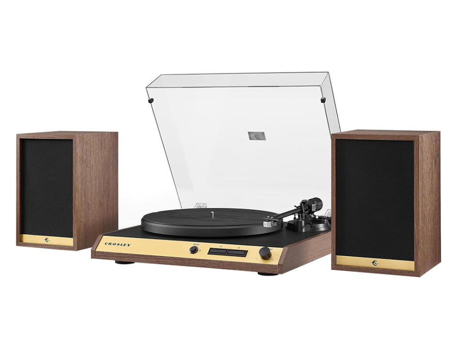 Crosley C72 2-Speed Belt-Drive Bluetooth Turntable Record Player with 80W Speakers