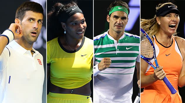 Tennis' biggest names are in action on Day 9. Source: Getty
