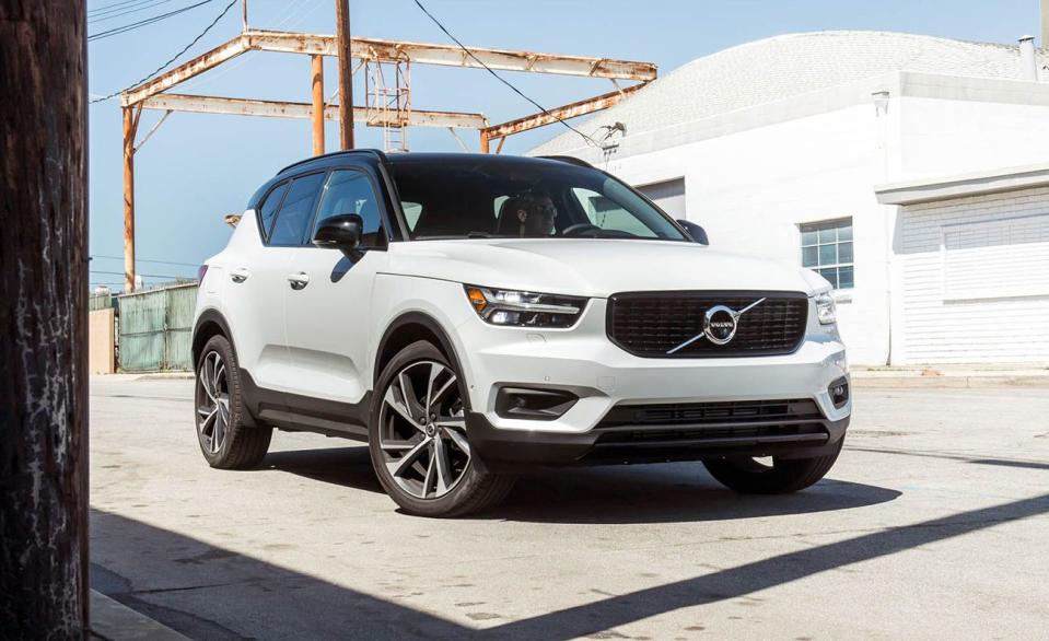 <p>Excitement is important and the <a href="https://www.caranddriver.com/volvo/xc40" rel="nofollow noopener" target="_blank" data-ylk="slk:Volvo XC40;elm:context_link;itc:0;sec:content-canvas" class="link ">Volvo XC40</a> is like the guy at the party who showed up just to cannonball into the pool from the roof. Compared to what others in this segment offer, or don't, the Volvo is extra. The base price is reasonable, you can choose a contrasting roof color, and the available Lava carpeting is crazy in a good way. A 184-hp turbocharged inline-four and front-wheel drive is standard, while all-wheel-drive models get a power boost to 248 horsepower. An eight-speed automatic is standard. The XC40's 3500-pound towing capacity is an unexpected plus in this segment, too. To make the most out of its size, there are a number of nooks and crannies to store phones, books, magazine, garbage, or takeout boxes. A 9.0-inch infotainment touchscreen is on every model, and is mostly a replacement for physical buttons and knobs. The XC40 is also one of nine 2021 Volvo <a href="https://www.caranddriver.com/features/g15086429/safest-suv/" rel="nofollow noopener" target="_blank" data-ylk="slk:models with an IIHS Top Safety Pick+ award;elm:context_link;itc:0;sec:content-canvas" class="link ">models with an IIHS Top Safety Pick+ award</a>.</p><ul><li>Base price: $34,795</li><li>EPA Fuel Economy combined/city/highway: 26/23/32 mpg (FWD)</li><li>Rear cargo space: 20 cubic feet</li></ul><p><a class="link " href="https://www.caranddriver.com/volvo/xc40/specs" rel="nofollow noopener" target="_blank" data-ylk="slk:MORE XC40 SPECS;elm:context_link;itc:0;sec:content-canvas">MORE XC40 SPECS</a></p>