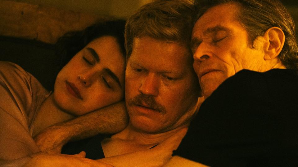 The film also stars Margaret Qualley and Jesse Plemons