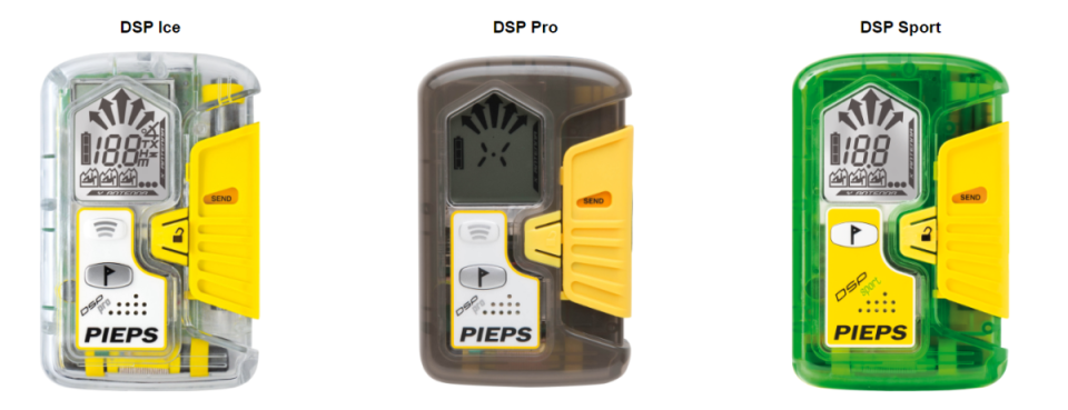 The line of Pieps beacons that were recalled in April of 2021. The sliding mechanism on the side had the potential to switch modes unintentionally. Customers were offered a free hard carrying case for the product, but were not issued replacements or refunds<p>Image courtesy of Pieps </p>