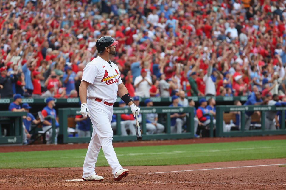 聖路易紅雀陣中大學長Albert Pujols。（Photo by Dilip Vishwanat/Getty Images）