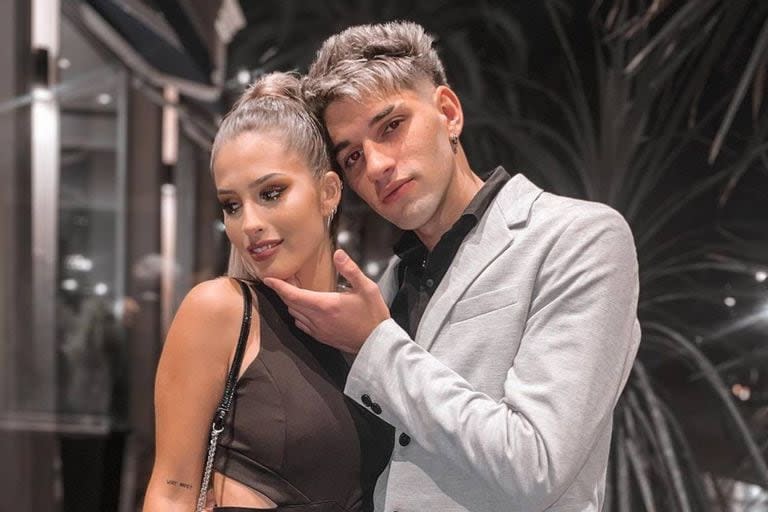 Julieta Poggio y su exnovio Lucca Bardelli, de quien se separó luego de participar en el reality Gran Hermano, cuando los rumores la vincularon con Marcos Ginocchio, también jugador del programa