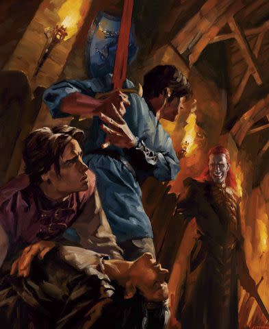 Sidharth Chaturvedi/Penguin Random House Eragon faces off against Durza in 'Eragon: The Illustrated Edition'