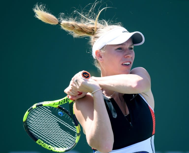 Caroline Wozniacki Wozniacki hit two aces and won 64 percent of her first-serve points en route to defeating Aliaksandra Sasnovich 6-4, 2-6, 6-3 at Indian Wells