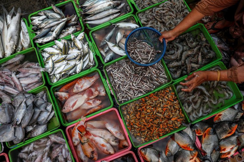 FILE PHOTO: Traditional market in Jakarta, Indonesia