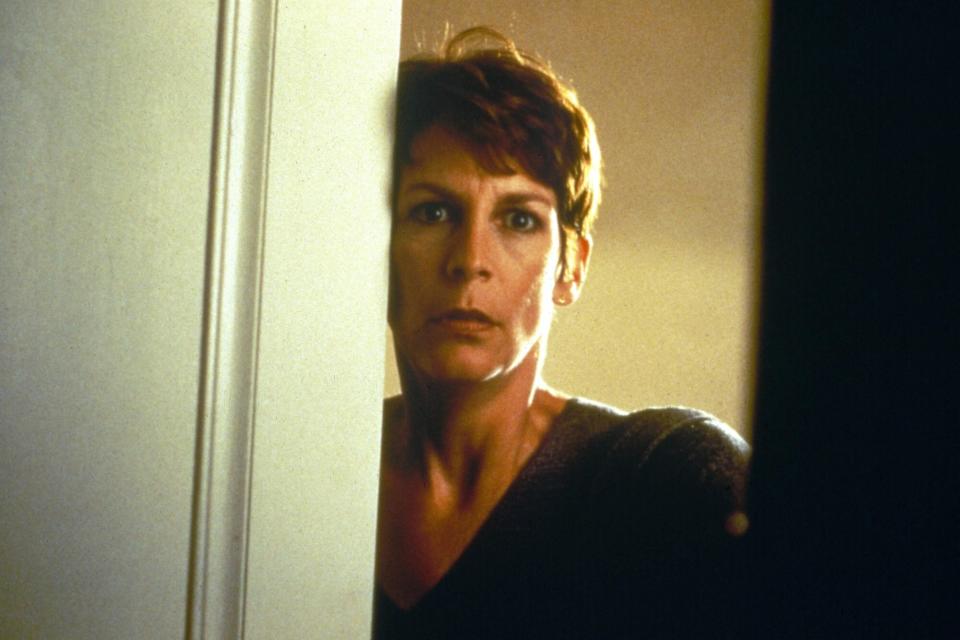 Editorial use only. No book cover usage. Mandatory Credit: Photo by Moviestore/Shutterstock (1579761a) Halloween 7 (Halloween H20: 20 Years Later), Jamie Lee Curtis Film and Television