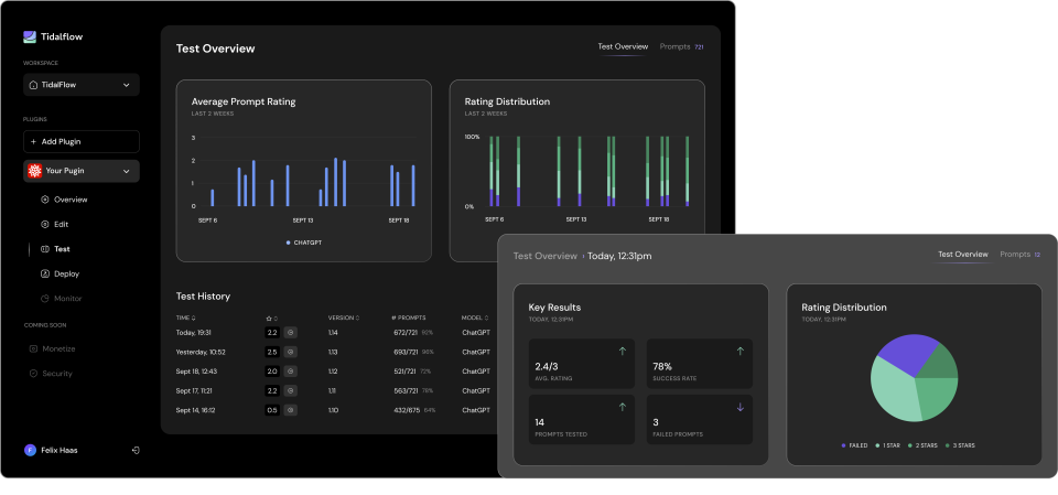 Tidalflow-Dashboard