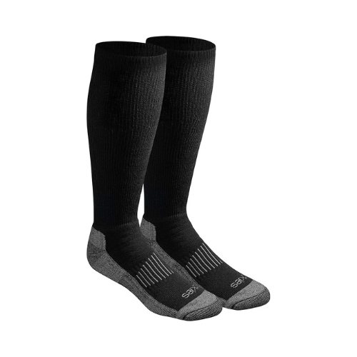 Dickies Mens Light Comfort Compression Over-the-Calf Socks